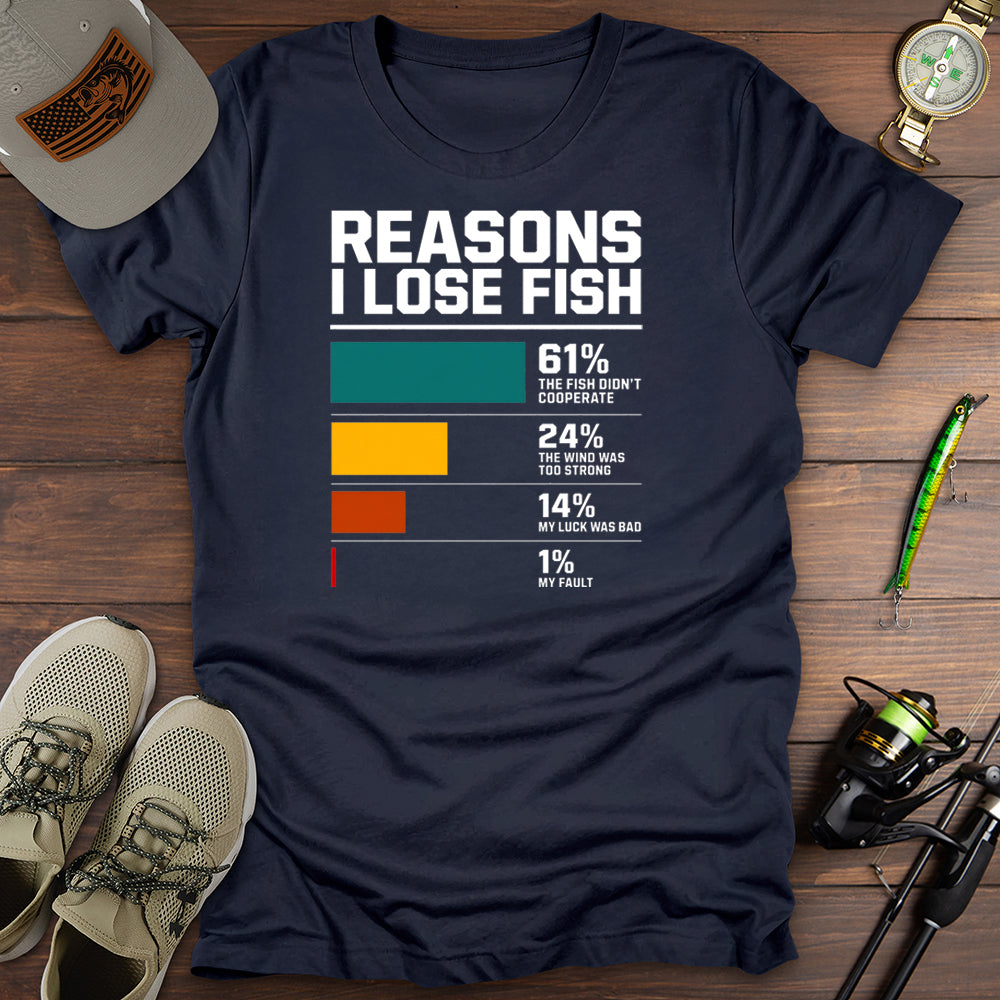 Reasons I Lose Fish T-Shirt