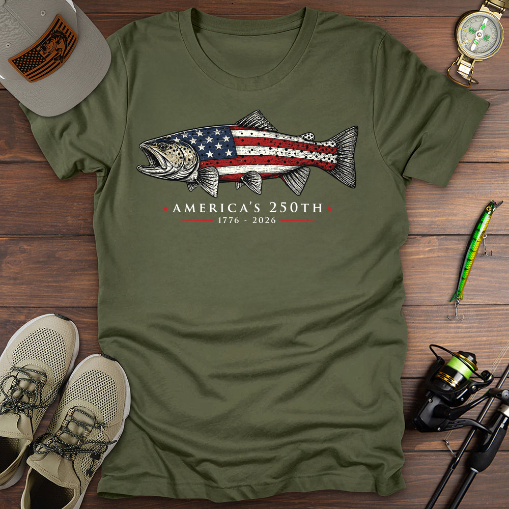 Trout America's 250th T-Shirt