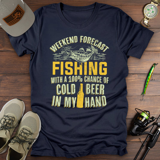 Weekend Forecast Fishing T-Shirt